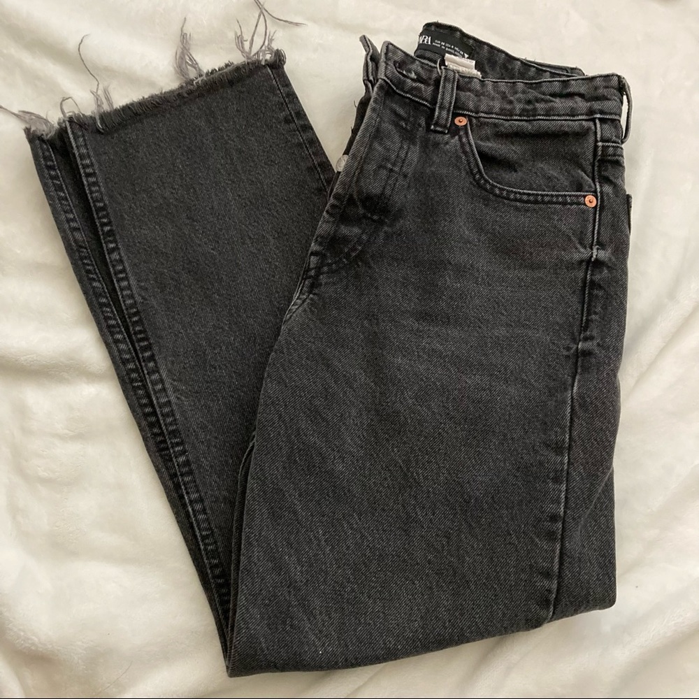 ZARA Jeans w/ Frayed Hem
